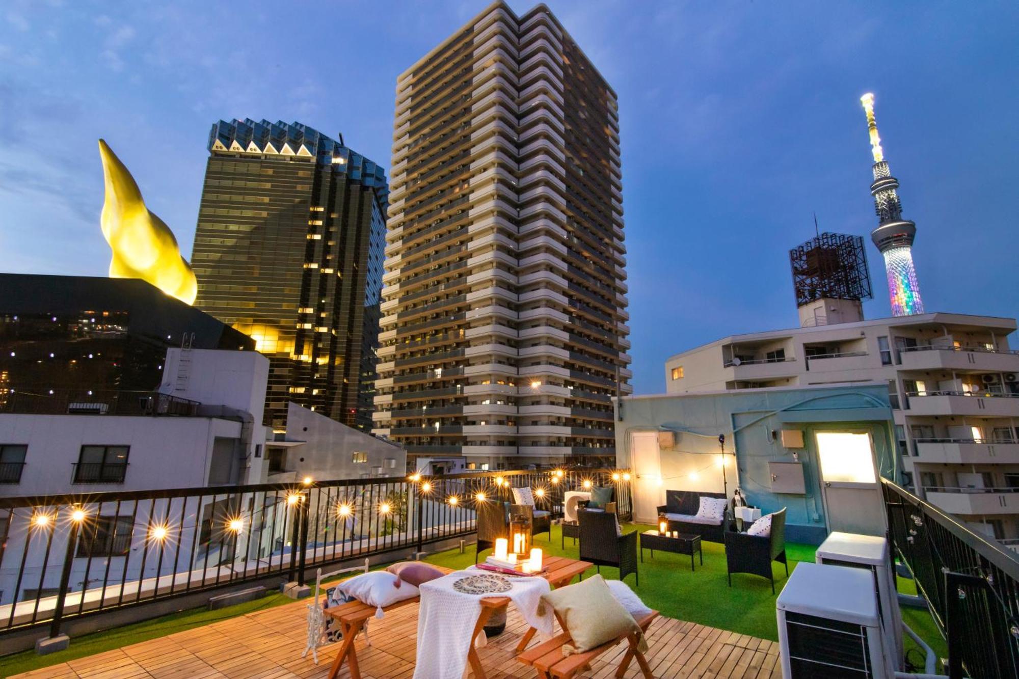 Meee Asakusa3F4F 浅草徒歩3分 140平米max22名 無料駐車場 屋上絶景 渋谷直通 Tokyo Exterior photo